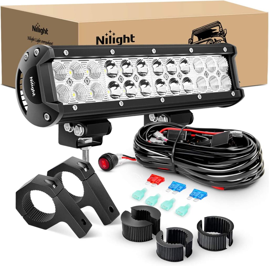 Nilight 12 Inch 72W LED Light Bars 